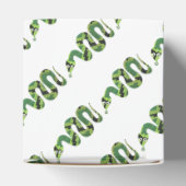 スネークブラックとグリーンのプリントシルエット フェイバーボックス (上部)