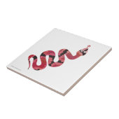 スネークブラックとレッドシルエット タイル (側面)