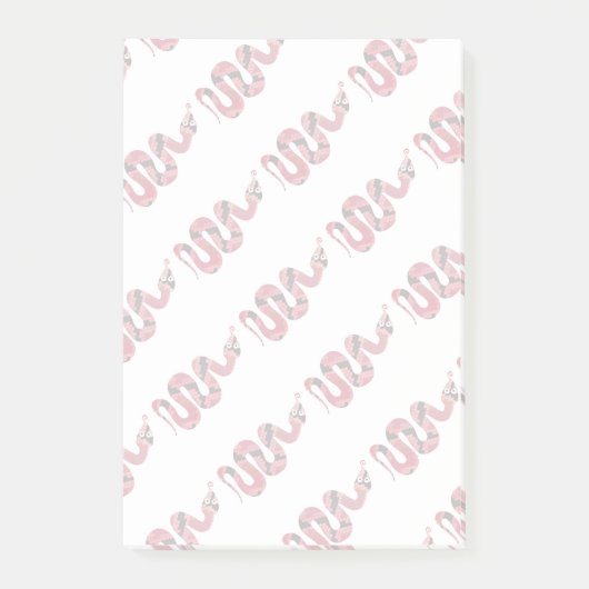 スネークブラックとレッドシルエット ポストイット (正面)