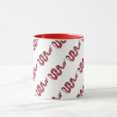 スネークブラックとレッドシルエット マグカップ (中央)