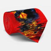 スネークブラックスネーク中国のの新年 ネクタイ (ロール)