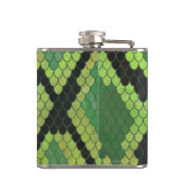 スネークブラック&グリーンプリント フラスク (裏面)