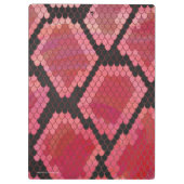 スネークブラック&レッドプリント クリップボード (裏面)