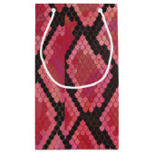 スネークブラック&レッドプリント スモールペーパーバッグ (裏面)