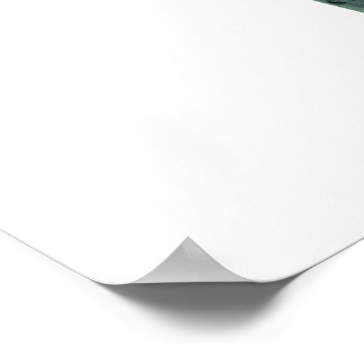 スネークプラントアクリル絵画ズ ポスター (角)