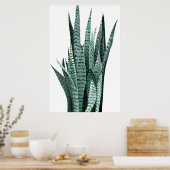 スネークプラントアクリル絵画ズ ポスター (キッチン)