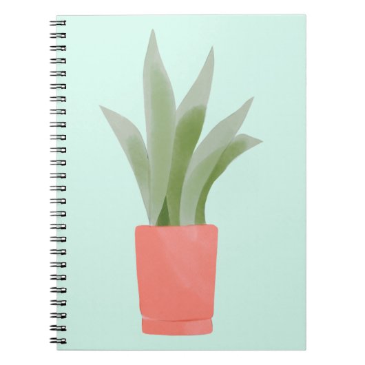 スネークプラント – 開花が植えられている場所 ノートブック (正面)