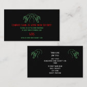 スネークヘッズロゴ、ファンズベイド – ドアセキュリティ 名刺 (正面/裏面)