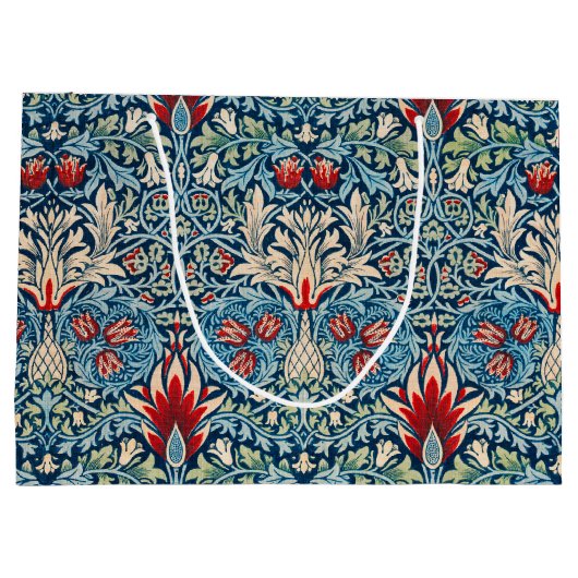 スネークヘッド、ウィリアム・モリス大抱き枕 ラージペーパーバッグ (裏面)