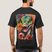 スネークヘッドTシャツ Tシャツ (裏面)