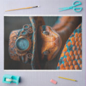 スネークヘビのスティームパンクハットデコペ 薄葉紙 (クラフト)