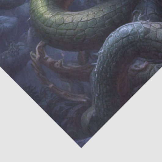 スネークヘビ竜モンスターファンタジーデコページ 薄葉紙 (詳細)