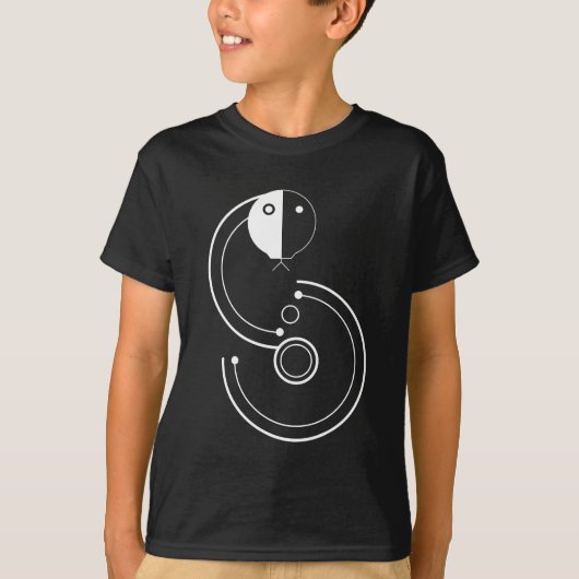 スネークヘビ〔占星術の〕十二宮図標識 Tシャツ (正面)