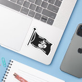 スネークマフィアフラッグステッカー シール (ノートパソコンとiPhone)