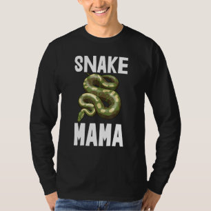 スネークママT型Pythonスリザリングティースネーク Tシャツ