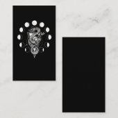 スネークムーンフェーズジオメトリウィッチクレセント 名刺 (正面/裏面)