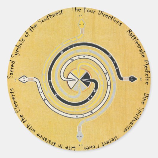 スネークメディシン1 ラウンドシール (正面)