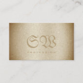 スネークモダンパターンパステルベージュカラーズモノグラム 名刺 (正面)