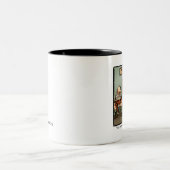 スネークユーモアのコーヒーマグ ツートーンマグカップ (中央)