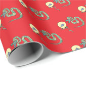 スネークラッピング紙新年 ラッピングペーパー (ロールコーナー)
