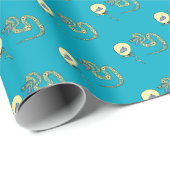 スネークラッピング紙新年 ラッピングペーパー (ロールコーナー)