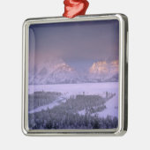 スネークリバーの見渡すテトン山脈グランド メタルオーナメント (左)