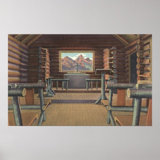 スネークリバービューのリトルログ教会 ポスター (正面)