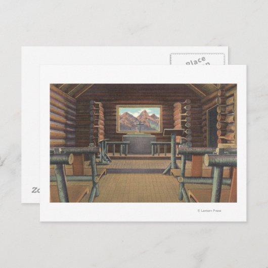 スネークリバービューのリトルログ教会 ポストカード (正面/裏面)