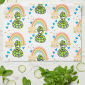 スネークレインボーフローラキッチンハンドタオル キッチンタオル (折り畳み)