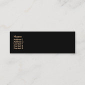 スネークレザー名刺 スキニー名刺 (裏面)