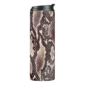 スネークレザー:シームレスブラウン タンブラー (回転左)