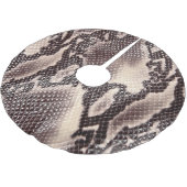 スネークレザー：シームレスブラウン ブラッシュドポリエステルツリースカート (アングル)