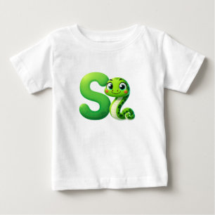 スネークレターSベイビーTシャツ ベビーTシャツ