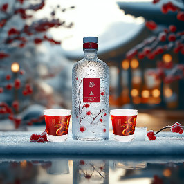 スネークレッド&金ゴールド ショットグラス