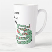 スネークワールド:パパはエクストリームスポーツを愛している。 カフェラテマグ (右)