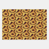 スネーク中国のの新年カラーB 3WpSを選択 ラッピングペーパーシート (正面2)