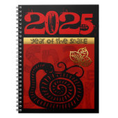 スネーク中国のカスタム〔占星術の〕十二宮図誕生日N ノートブック (正面)