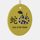 スネーク中国のセラミックオーナメントの新年 セラミックオーナメント (右)