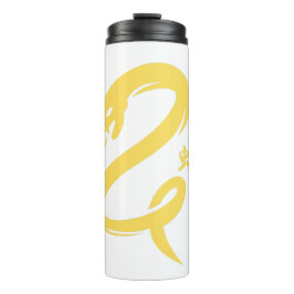 スネーク中国のミニマリスト・イエローの新年 タンブラー