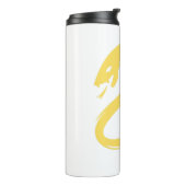 スネーク中国のミニマリスト・イエローの新年 タンブラー (回転左)