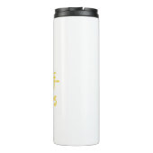 スネーク中国のミニマリスト・イエローの新年 タンブラー (裏面)