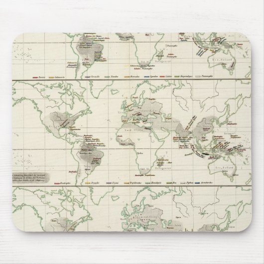 スネーク分布 マウスパッド (正面)