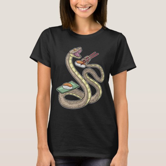 スネーク寿司 Tシャツ (正面)