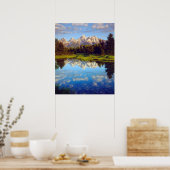 スネーク川に反射するグランドティトン ポスター (キッチン)