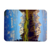 スネーク川に反射するグランドティトン マグネット (横)