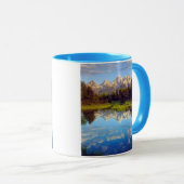 スネーク川に反射するグランドテトン マグカップ (正面右)