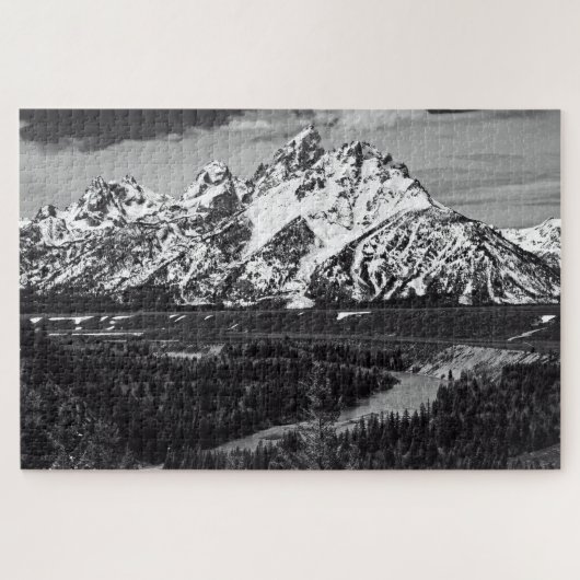 スネーク川のくねり-壮大なTeton - 20x30 - 1014 PC ジグソーパズル (横)
