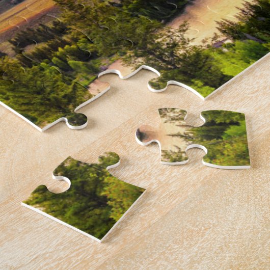 スネーク川の夏の日没は見落とします ジグソーパズル (側面)