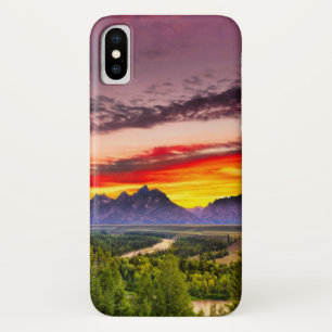 スネーク川の夏の日没は見落とします iPhone X ケース