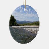 スネーク川を流れるI セラミックオーナメント (右)